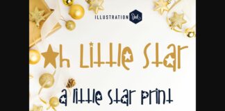 Oh Little Star Font Poster 1