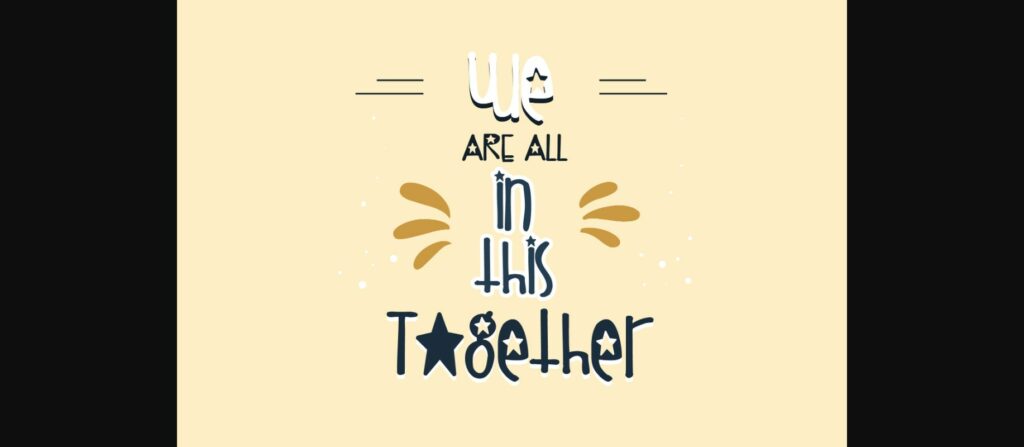 Oh Little Star Font Poster 4