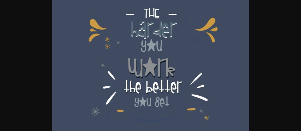 Oh Little Star Font Poster 5