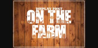 On the Farm Font Poster 1