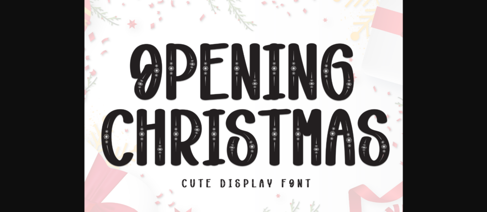 Opening Christmas Font Poster 3