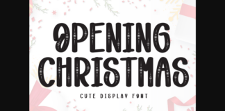 Opening Christmas Font Poster 1