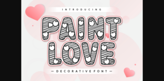 Paint Love Font Poster 1