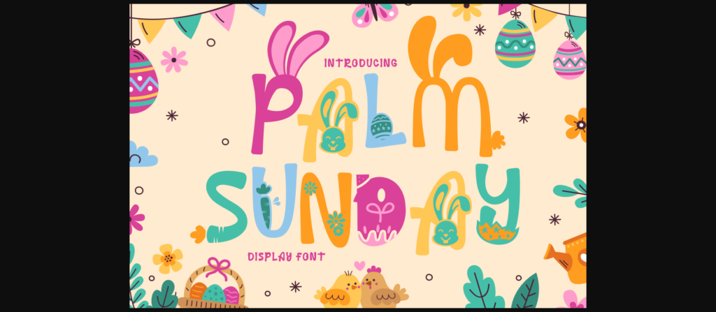 Palm Sunday Font Poster 3