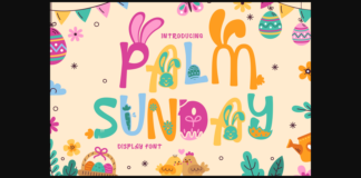 Palm Sunday Font Poster 1