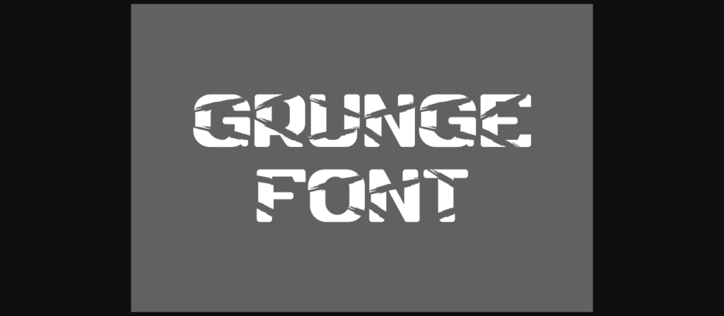 Paper Grunge Font Poster 5