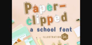 Paperclipped Font Poster 1