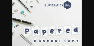 Papered Font Poster 1