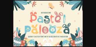 Pastel Palooza Font Poster 1