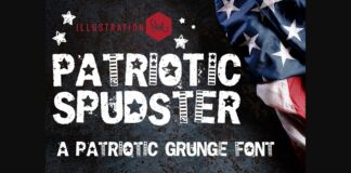 Patriotic Spudster Font Poster 1