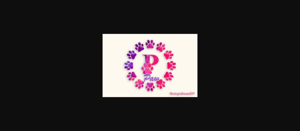 Paw Monogram Font Poster 3