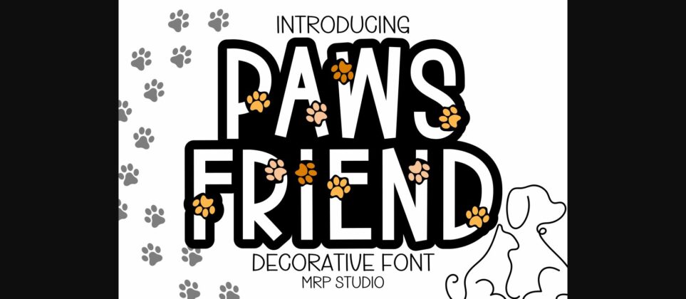 Paws Friend Font Poster 3