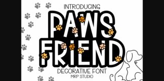 Paws Friend Font Poster 1