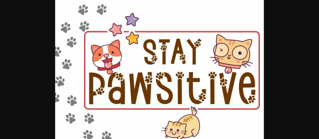 Paws Friend Font Poster 5