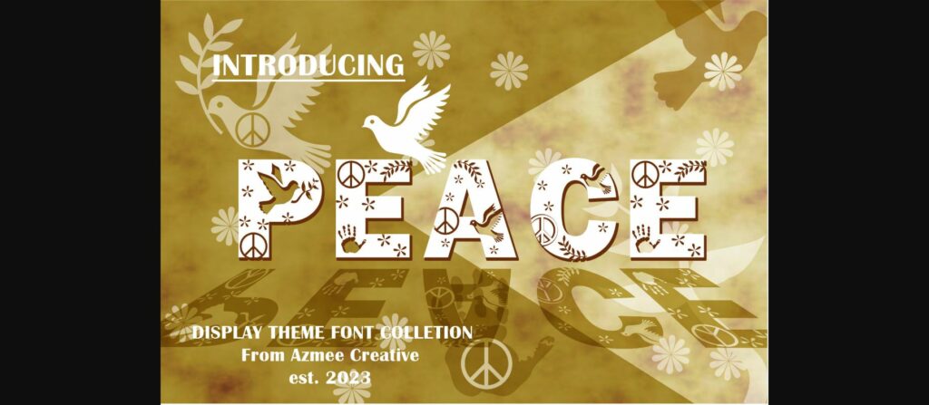 Peace Font Poster 3