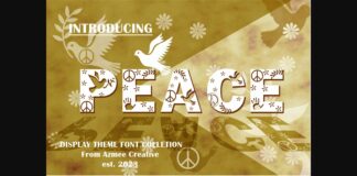 Peace Font Poster 1