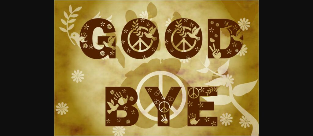 Peace Font Poster 6