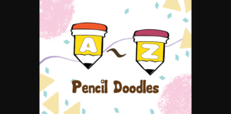 Pencil Doodles Font Poster 1