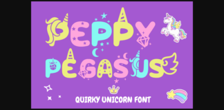 Peppy Pegasus Font Poster 1