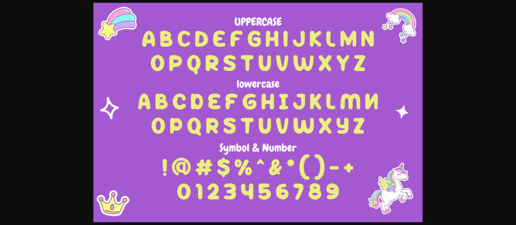 Peppy Pegasus Font Poster 11