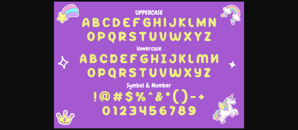 Peppy Pegasus Font Poster 11