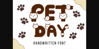 Pet Day Font Poster 1