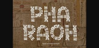 Pharaoh Font Poster 1