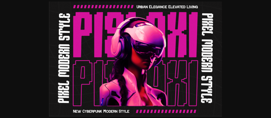 Phonixea - Pixel Condensed Font Poster 4