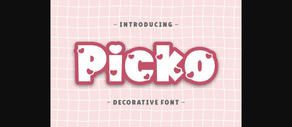 Picko Font Poster 3