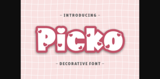 Picko Font Poster 1