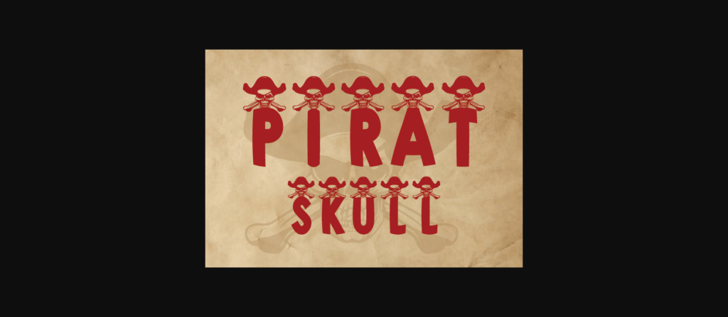 Pirat Skull Font Poster 3