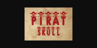 Pirat Skull Font Poster 1