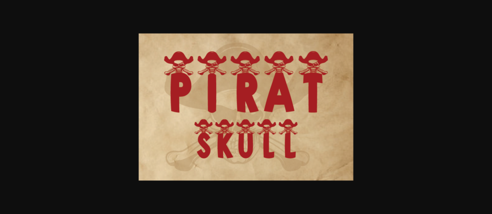 Pirat Skull Font Poster 1