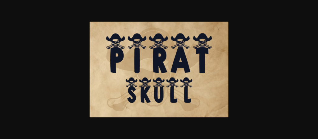 Pirat Skull Font Poster 5