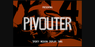 Pivouter Font Poster 1