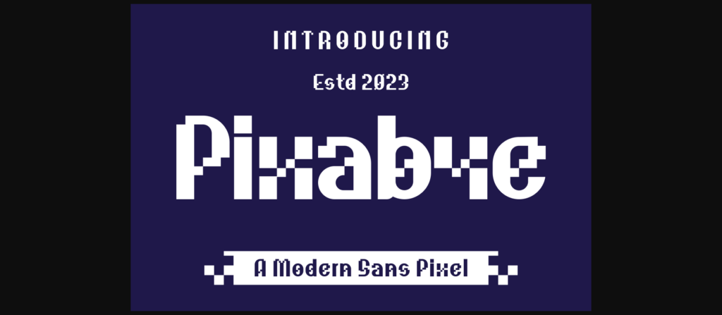 Pixabye Font Poster 3