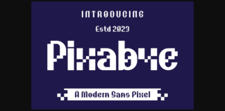 Pixabye Font Poster 1