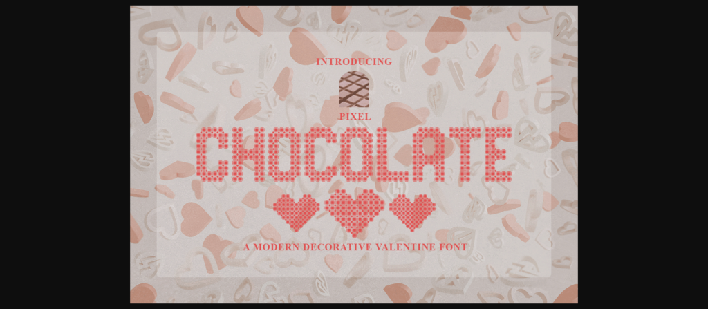 Pixel Chocolate Font Poster 3