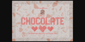 Pixel Chocolate Font Poster 1