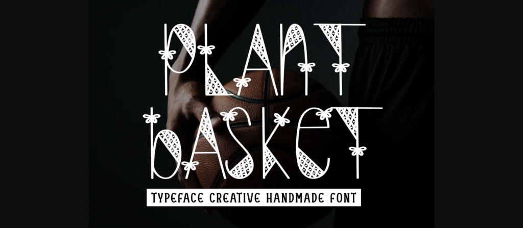 Plant Basket Font Poster 1