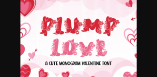 Plump Love Font Poster 1