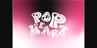 Pop Heart Font Poster 1