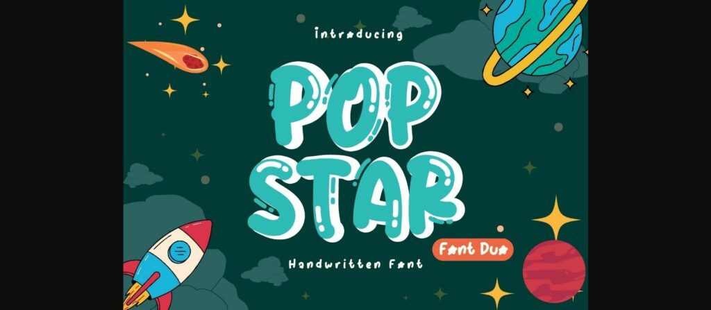 Pop Star Font Poster 3