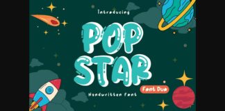 Pop Star Font Poster 1