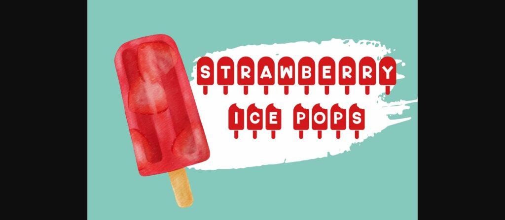 Popsicle Font Poster 4