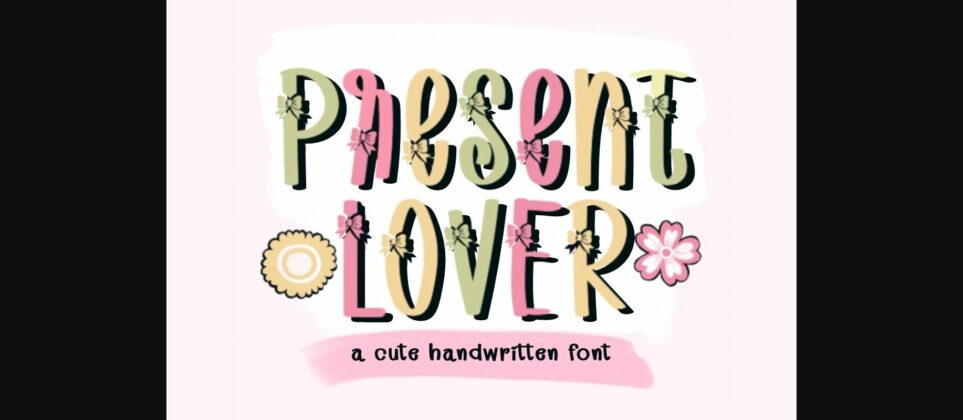 Present Lover Font Poster 3