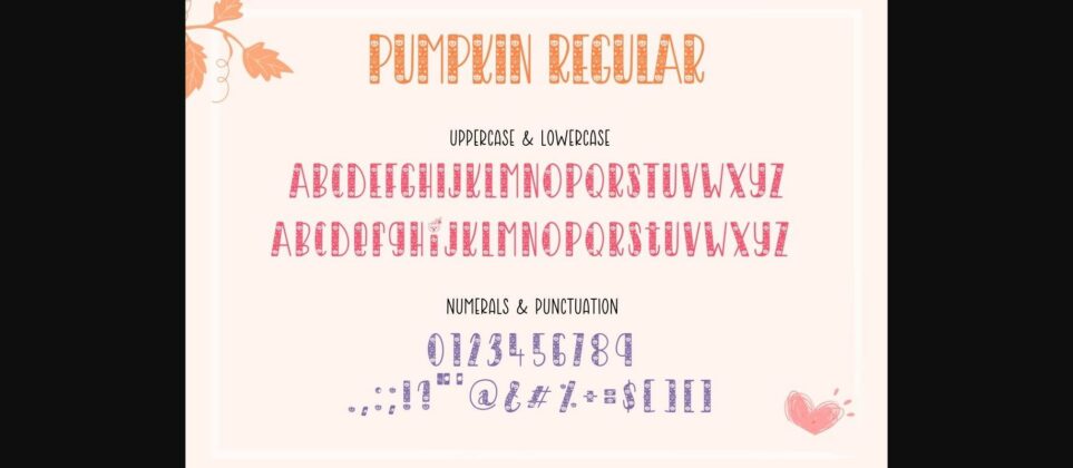 Pumpkin Font Poster 9