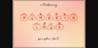 Pumpkin Love Font Poster 1
