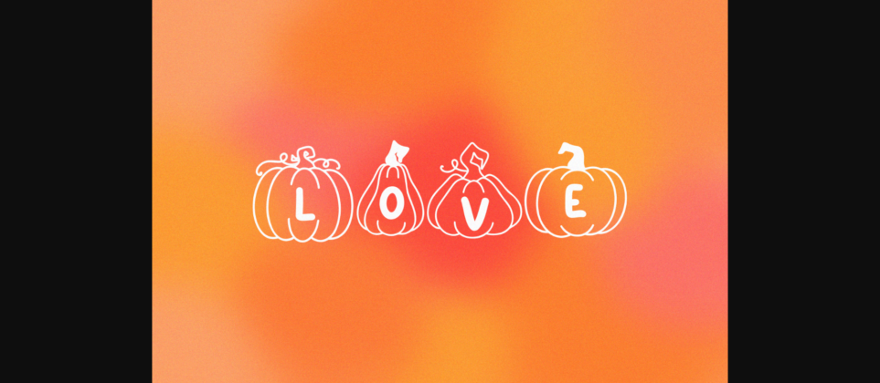 Pumpkin Love Font Poster 2