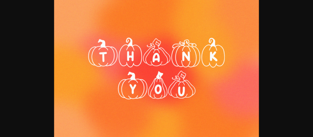 Pumpkin Love Font Poster 5